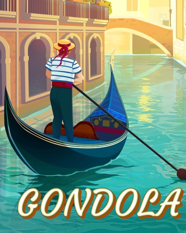 Gondola On The Water Badge - World Class Solitaire HD