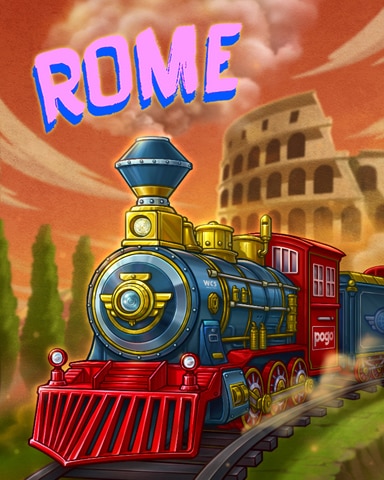 Rome Rails And Rivers Badge - World Class Solitaire HD