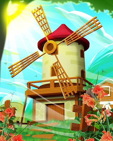 Summer Windmill Badge - Word Whomp HD