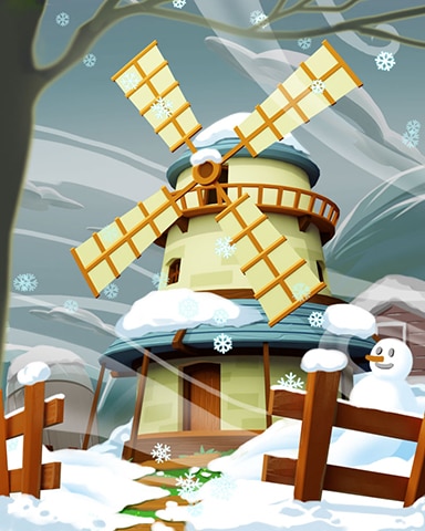 Winter Windmill Badge - Word Whomp HD