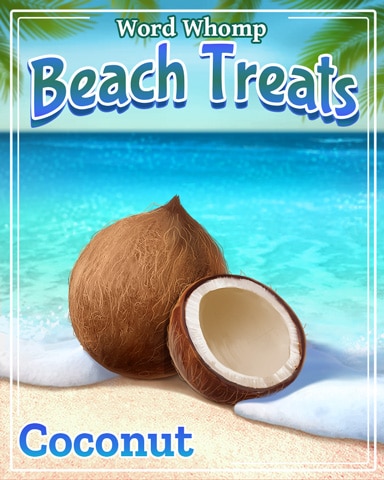 Coconut Beach Treats Badge - Word Whomp HD
