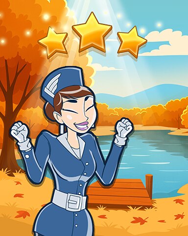 Autumn Cove World Class Badge - Jet Set Solitaire