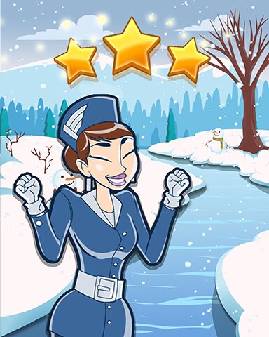 Winter Wonderland World Class Badge - Jet Set Solitaire