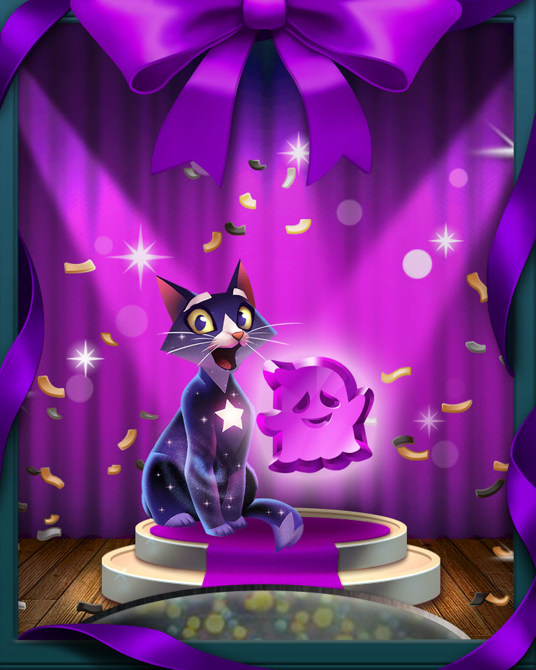 Spooky Halloween Badge - Bejeweled Stars