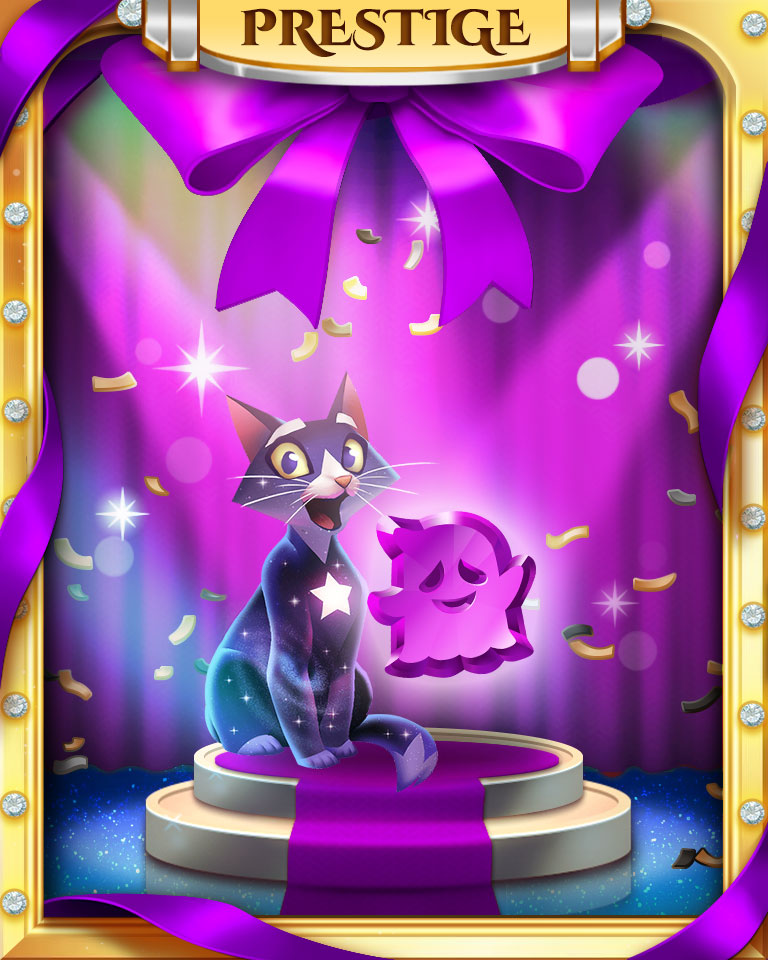 Spooky Halloween Prestige Badge - Bejeweled Stars