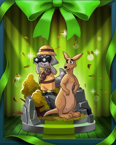 Roxy Finding Kangaroo Badge - Peggle Blast HD Roxy Finding Kangaroo Badge - Peggle Blast HD