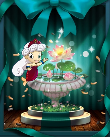 Lily Reflection Badge - Solitaire Blitz