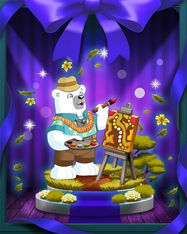 Bearnard Painting Kangaroo Badge - Snowbird Solitaire