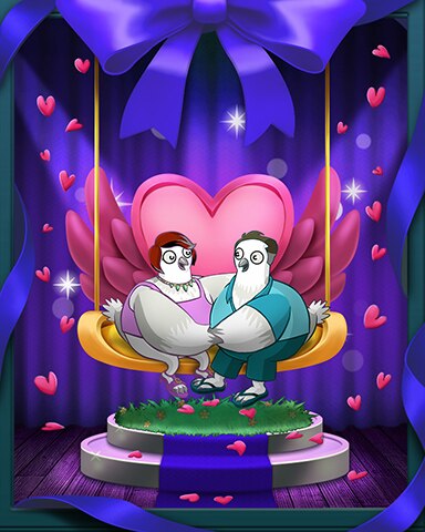 Snowbirds On Swing Badge - Snowbird Solitaire