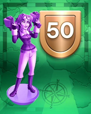 Rank 50 Badge - RISK: Pogo Domination