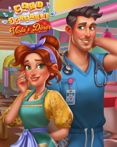 Blushing Viola And Will Badge - Card Scramble Blushing Viola And Will Badge - Card Scramble