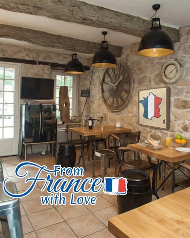 French Bistro Badge - From France With Love
