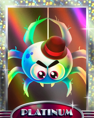 Spider Platinum Badge - Garden Blast Spider Platinum Badge - Garden Blast