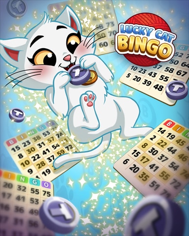 Lucky Cat Token Playtime Badge - Lucky Cat Bingo