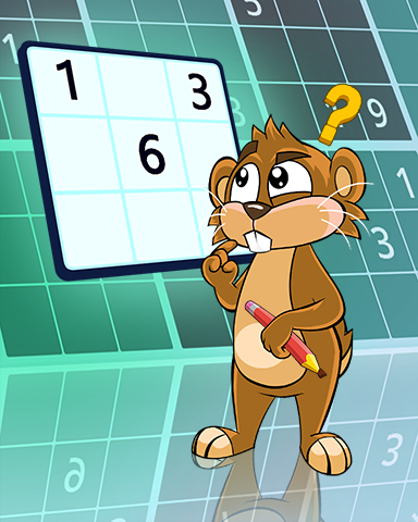 Gophering It Out Badge - Pogo Daily Sudoku