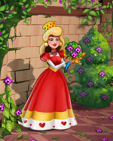 Queen Of Flowers Badge - Payday Freecell HD