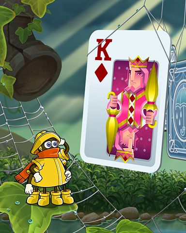 Rainy King Badge - Rainy Day Spider Solitaire HD