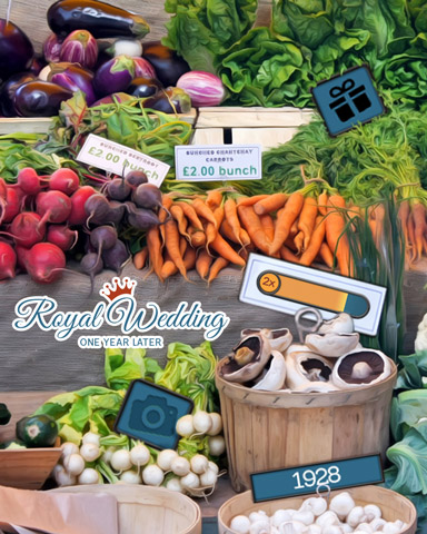 At The Market Badge - Royal Wedding: One Year Later