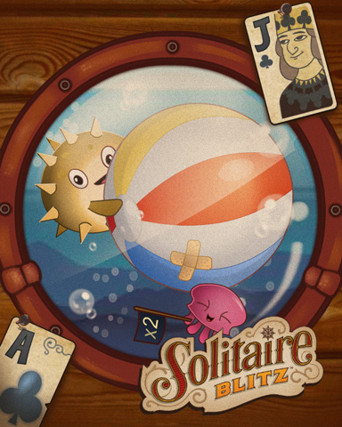 Porthole Party Badge - Solitaire Blitz