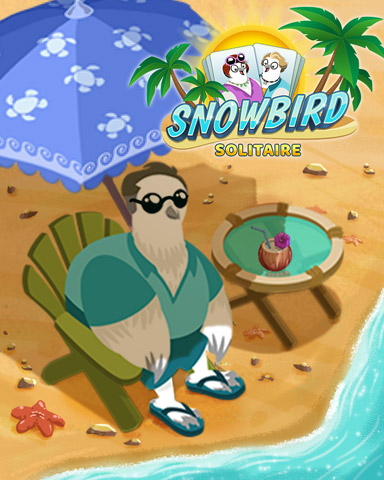 Tannin' Ptarmigan Badge - Snowbird Solitaire