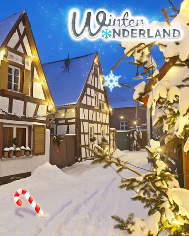 Village Night Badge - Winter Wonderland