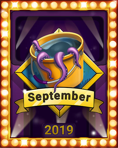 September Swim Lap 2 Badge - Quinn's Aquarium