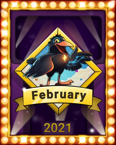 February Frolic Lap 4 Badge - Bejeweled Stars