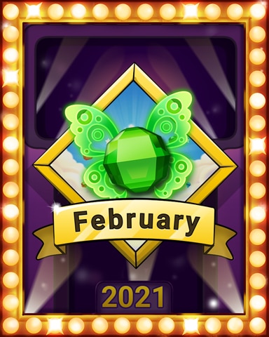 February Frolic Lap 3 Badge - Bejeweled Stars