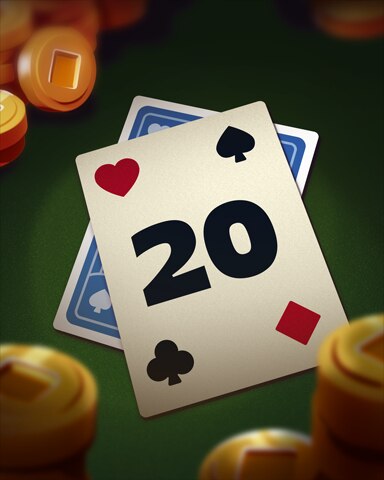 Rank 20 Badge - Poker Town Rank 20 Badge - Poker Town