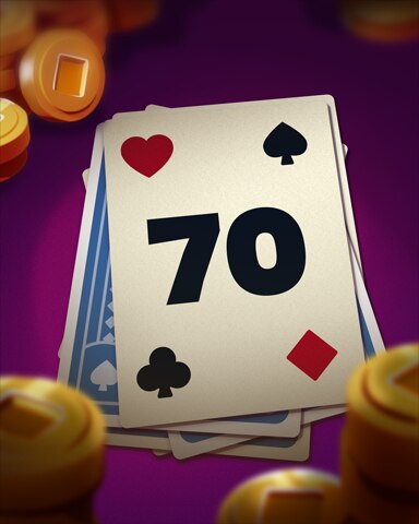 Rank 70 Badge - Poker Town Rank 70 Badge - Poker Town
