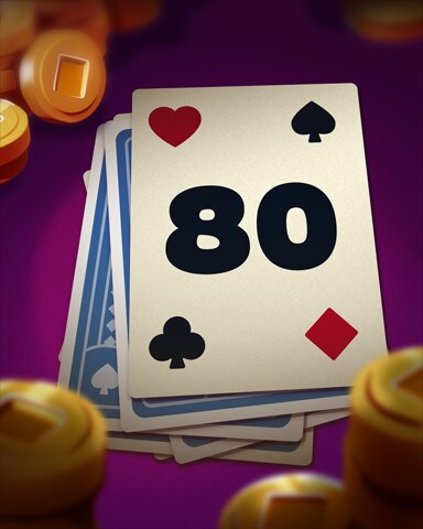 Rank 80 Badge - Poker Town Rank 80 Badge - Poker Town