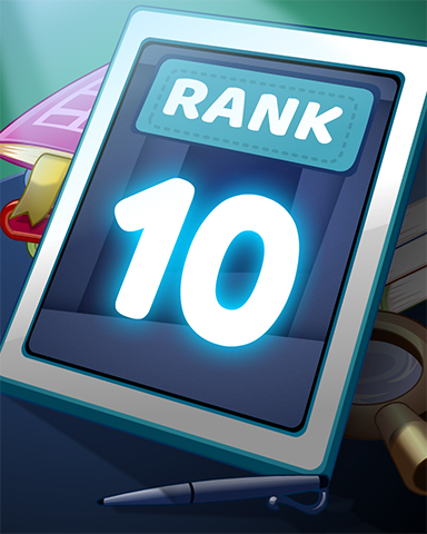 Rank 10 Badge - Word Search Daily HD