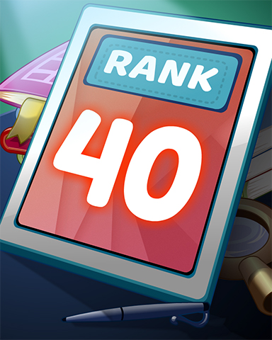 Rank 40 Badge - Word Search Daily HD