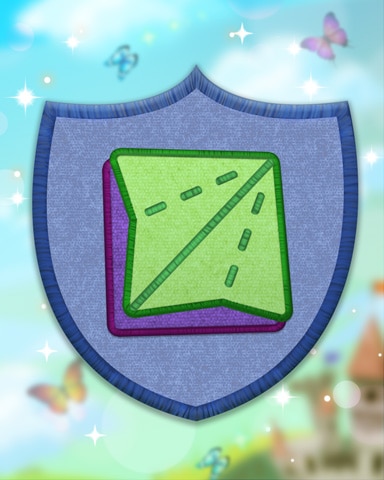 Blue Origami Badge - Quinn's Aquarium