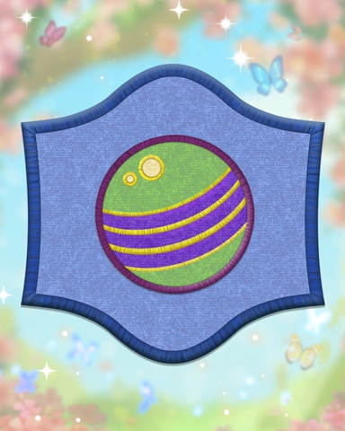 Blue Croquet Badge - Peggle Blast HD