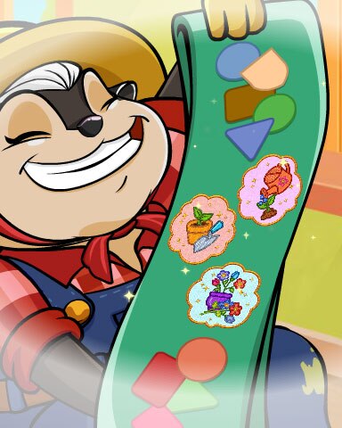 Pogo Garden Party Super Scout Badge Pogo Garden Party Super Scout Badge