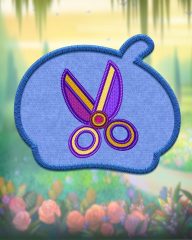 Blue Topiary Badge - Trizzle