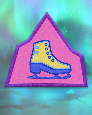 Violet Ice Skating Badge - Pogo Daily Sudoku