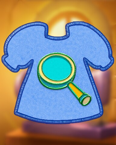 Blue Threading Needle Badge - World Class Solitaire HD