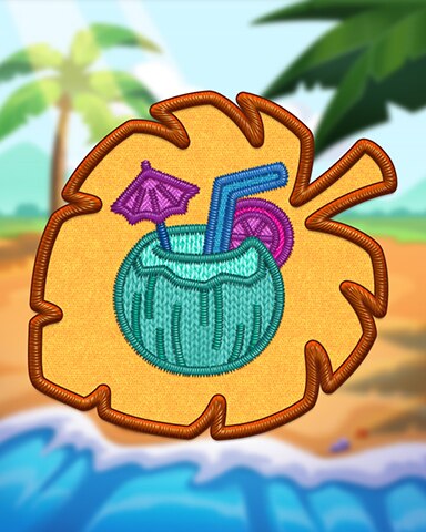 Yellow Fruit Cocktail Badge - Solitaire Home Story