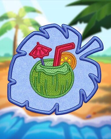 Blue Fruit Cocktail Badge - Cookie Connect