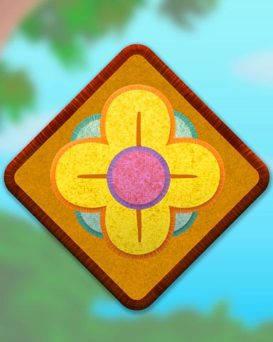Yellow Flower Badge - Claire Hart: Secret In The Shadows
