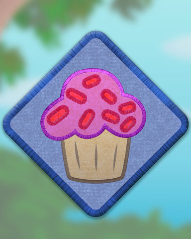 Pink Cupcake Badge - Quinn's Aquarium