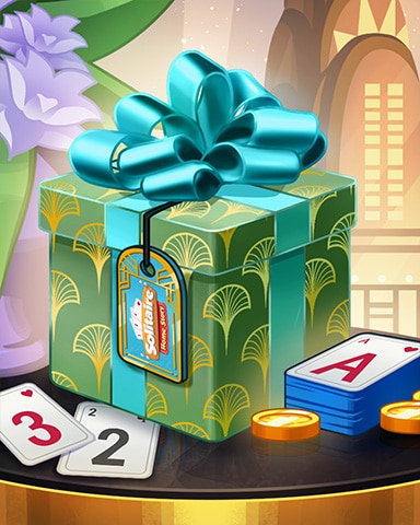 Solitaire Home Story 21 Anniversary Gift Badge - Solitaire Home Story
