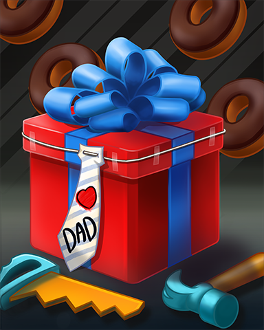 Gift For Dad Badge - Mahjong Safari HD