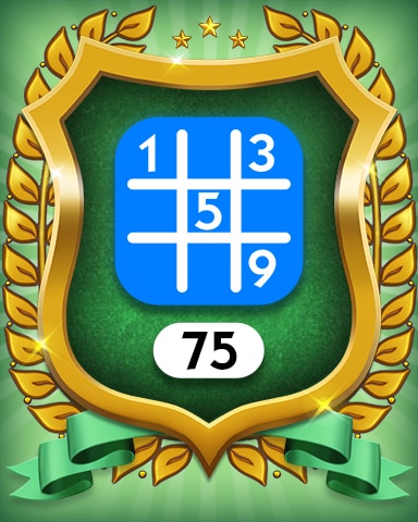 Beginner 75 Badge - MONOPOLY Sudoku