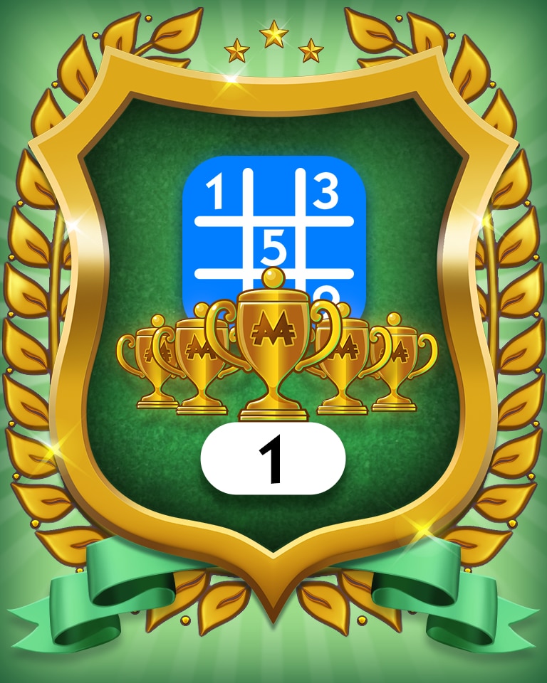 5-Trophy Beginner 1 Badge - MONOPOLY Sudoku
