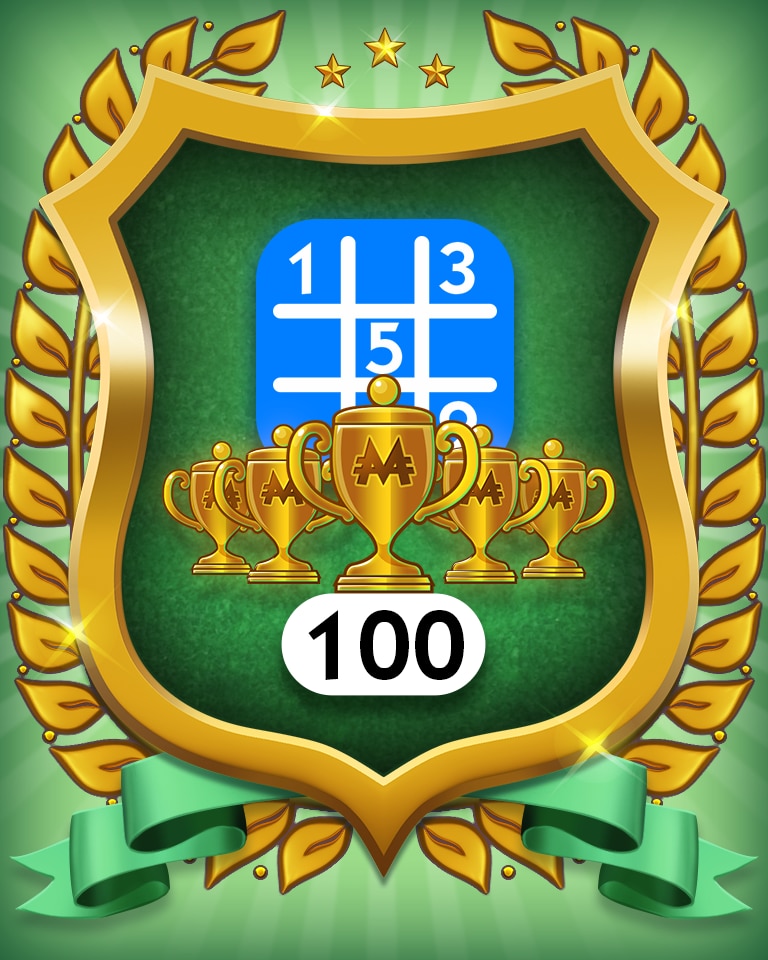 5-Trophy Beginner 100 Badge - MONOPOLY Sudoku