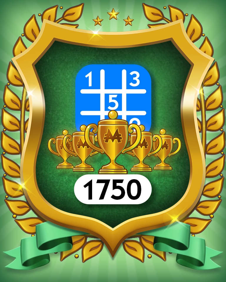 5-Trophy Beginner 1750 Badge - MONOPOLY Sudoku