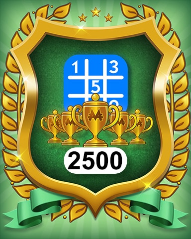 5-Trophy Beginner 2500 Badge - MONOPOLY Sudoku 5-Trophy Beginner 2500 Badge - MONOPOLY Sudoku